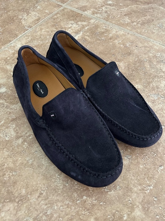 Men\'s Eden Park Navy Suede Driving Loafers Size 41 EU main image 2